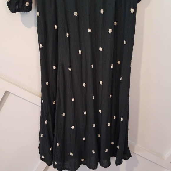 Free People Embroidered Fable Midi Dress boho - Picture 12 of 16